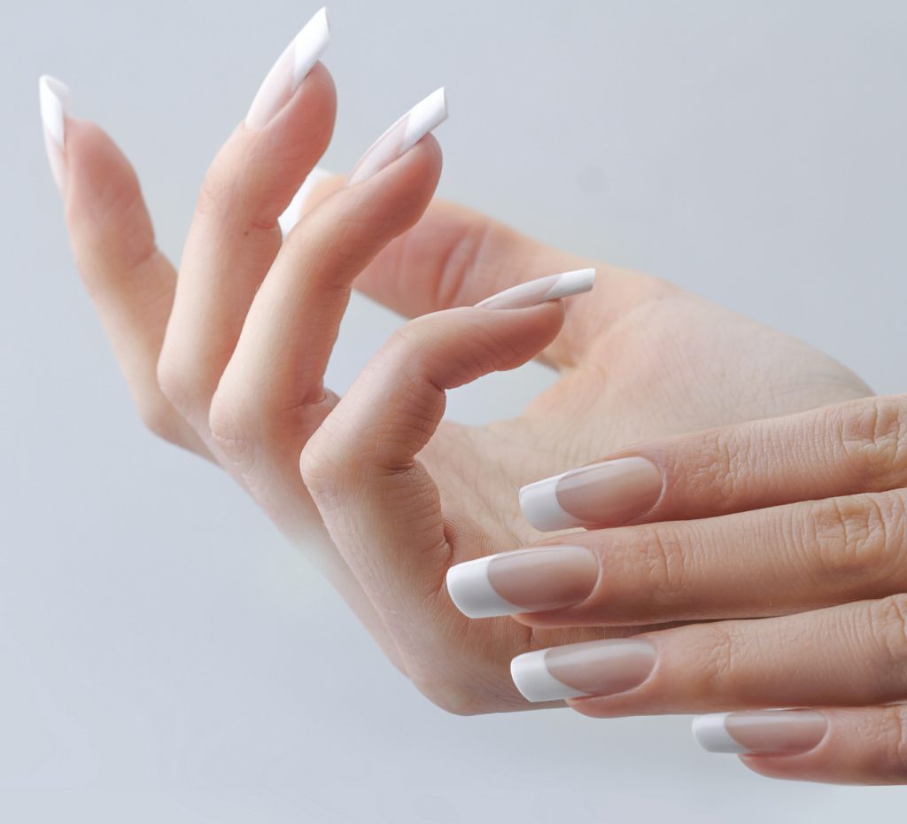 Pink and whites, pink and white nails, french enhancements, french nails