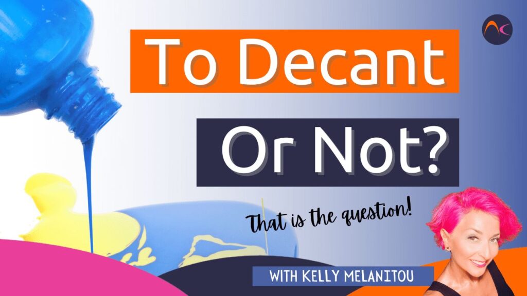 os profissionais de unhas devem decantar os produtos para unhas