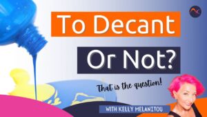 os profissionais de unhas devem decantar os produtos para unhas