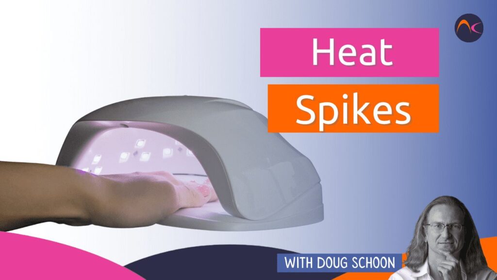 Heat Spikes During UV Gel Nail Coatings