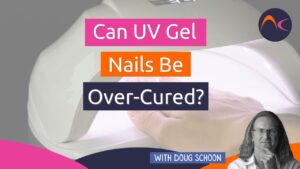 Gel UV com cura excessiva