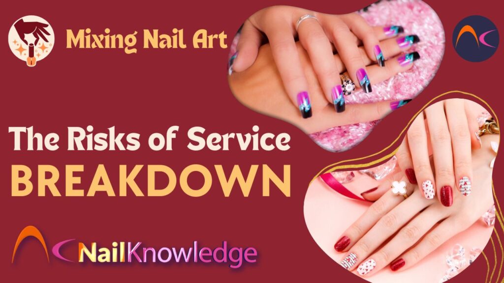 Os riscos de quebra de serviço ao misturar materiais para Nail Art