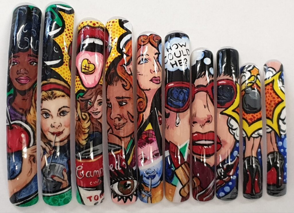 Nail flat art competition - Gemma Dawson nail artist