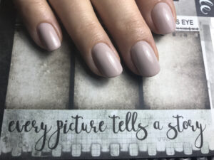 Iced Beige Latte Nails by Tracey Lee